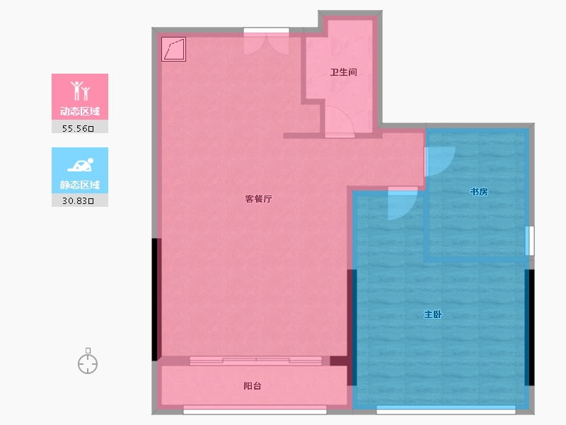 广东省-深圳市-宝能公馆VHOUSE-78.41-户型库-动静分区