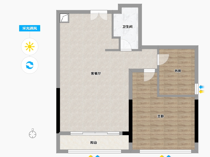 广东省-深圳市-宝能公馆VHOUSE-78.41-户型库-采光通风