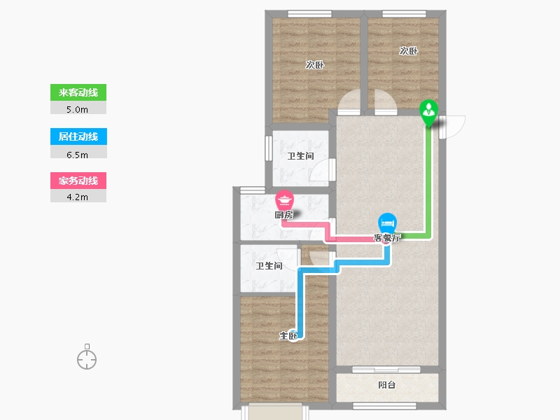 河北省-保定市-卓正上东区-79.75-户型库-动静线