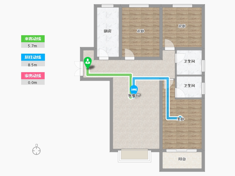 河北省-保定市-卓正上东区-92.53-户型库-动静线