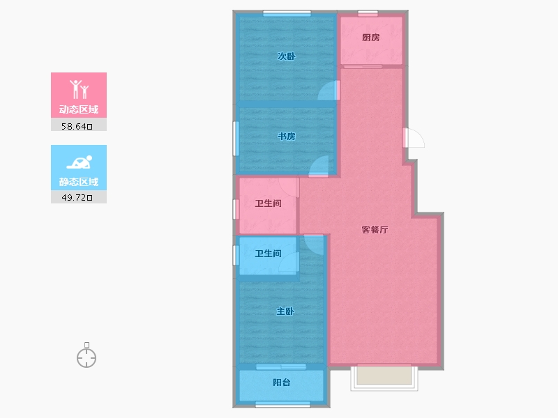 河北省-保定市-仁和鑫丰-97.17-户型库-动静分区