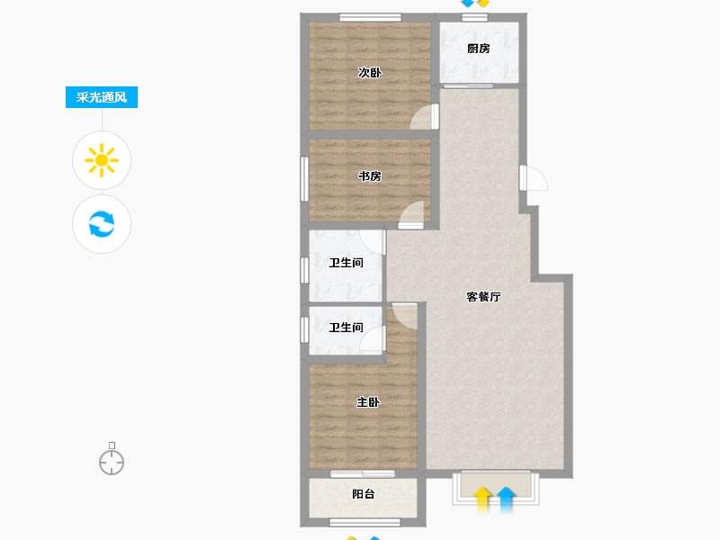 河北省-保定市-仁和鑫丰-97.17-户型库-采光通风