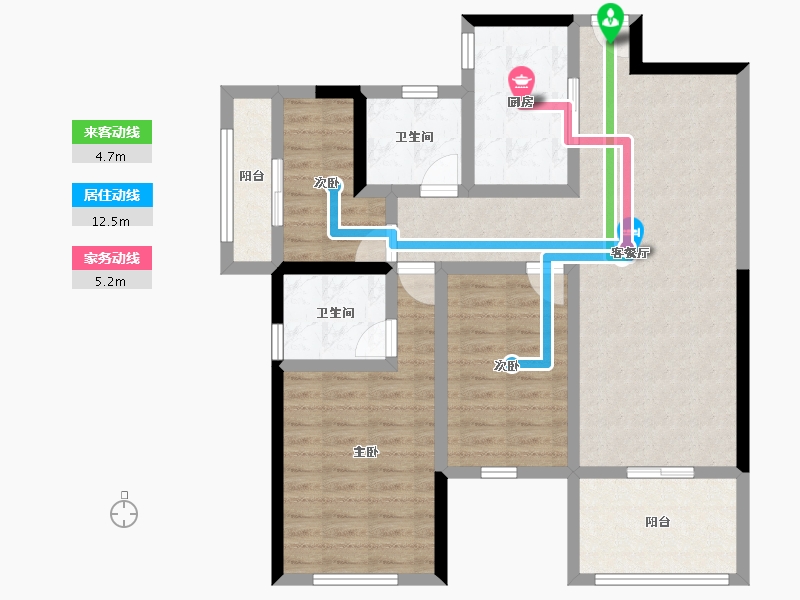 广东省-广州市-创基丽江国际-92.15-户型库-动静线