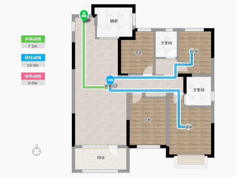 山东省-青岛市-星雨华府-113.15-户型库-动静线