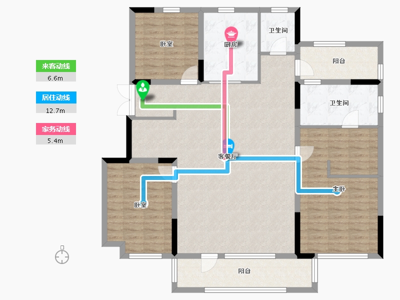 辽宁省-沈阳市-金地樾檀山-131.37-户型库-动静线