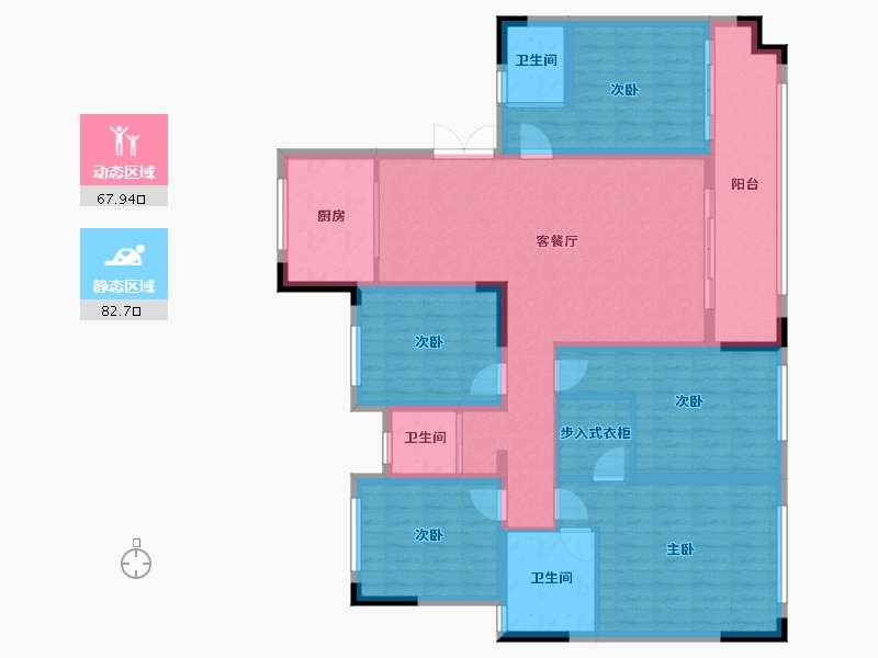 贵州省-毕节市-利亚福邸-140.00-户型库-动静分区