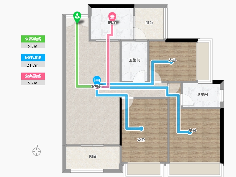 广东省-广州市-创基丽江国际-91.20-户型库-动静线