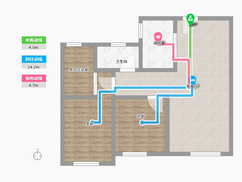 天津-天津市-学府壹号-80.00-户型库-动静线