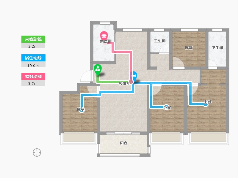 山东省-日照市-安泰悠然居-101.60-户型库-动静线