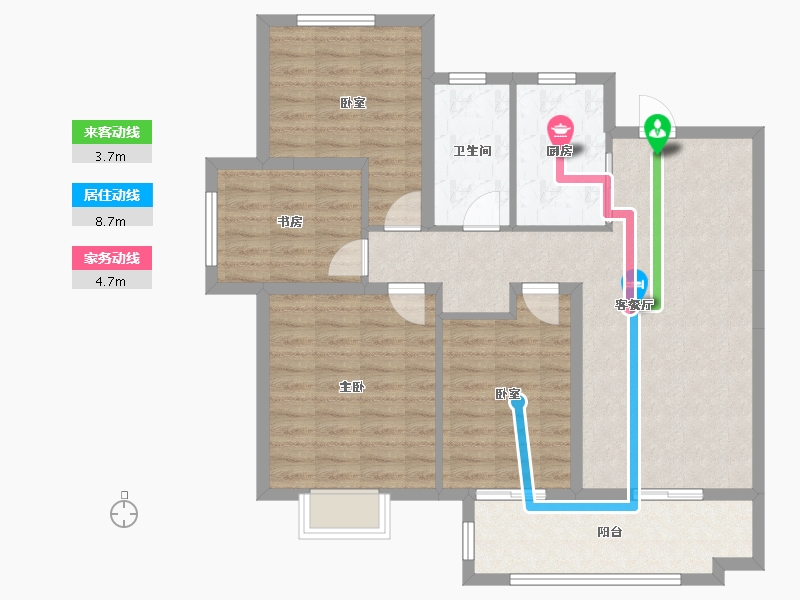 安徽省-合肥市-保利海上明悦-98.77-户型库-动静线