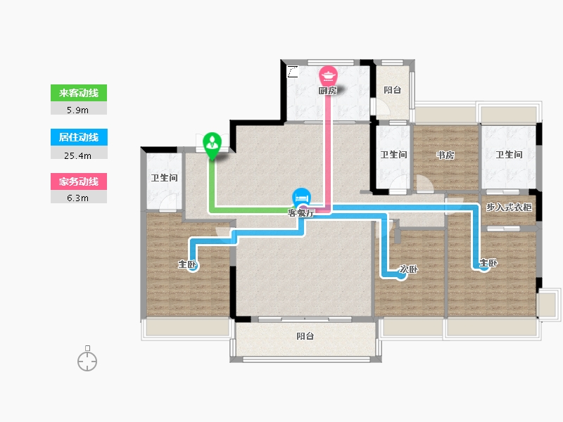 广东省-东莞市-碧桂园·云悦半山-203.00-户型库-动静线