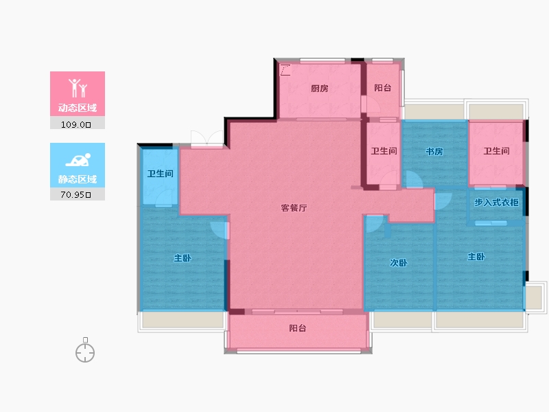 广东省-东莞市-碧桂园·云悦半山-203.00-户型库-动静分区