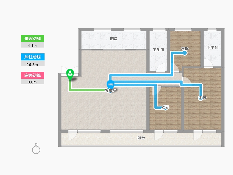 山东省-青岛市-青建金尊府-121.18-户型库-动静线