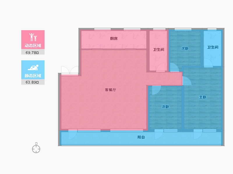 山东省-青岛市-青建金尊府-121.18-户型库-动静分区