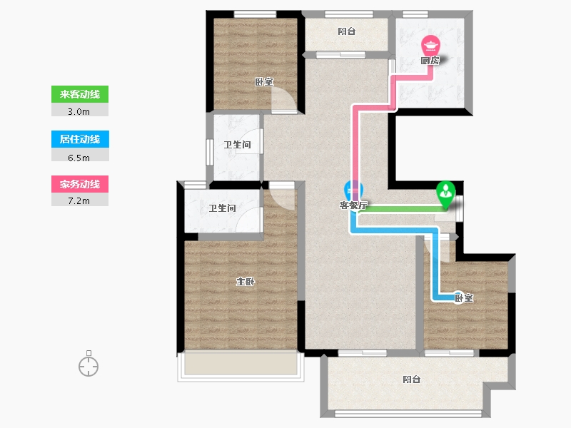 河南省-濮阳市-建业通和府-101.84-户型库-动静线