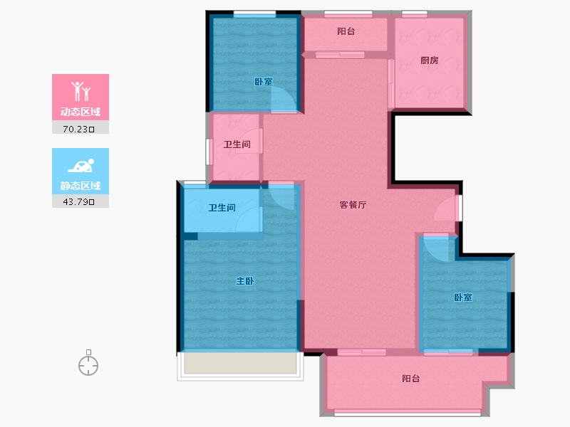 河南省-濮阳市-建业通和府-101.84-户型库-动静分区