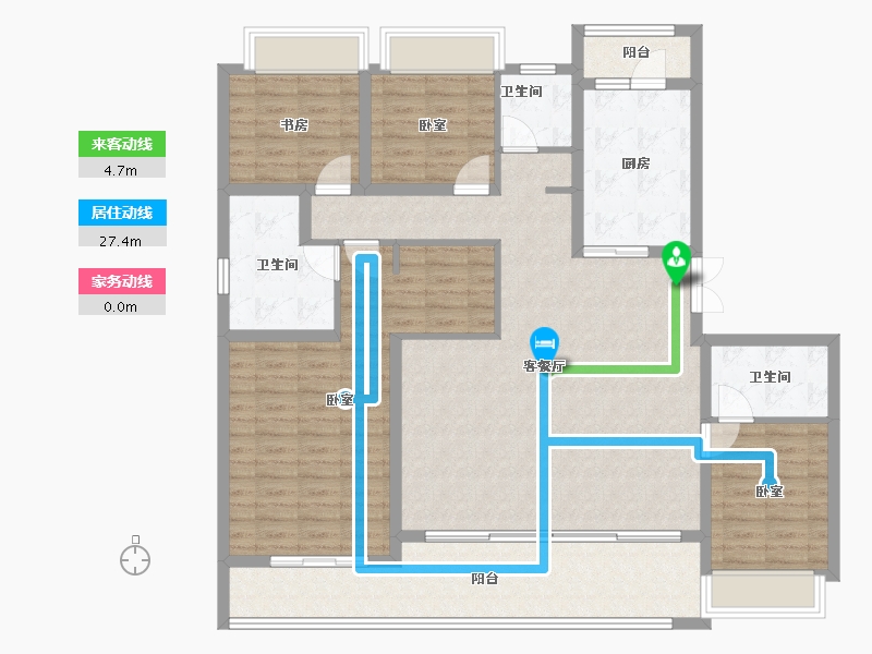 重庆-重庆市-保利天珺-138.01-户型库-动静线