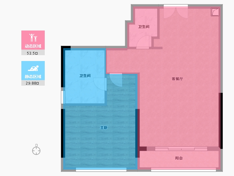 广东省-深圳市-宝能公馆VHOUSE-76.01-户型库-动静分区