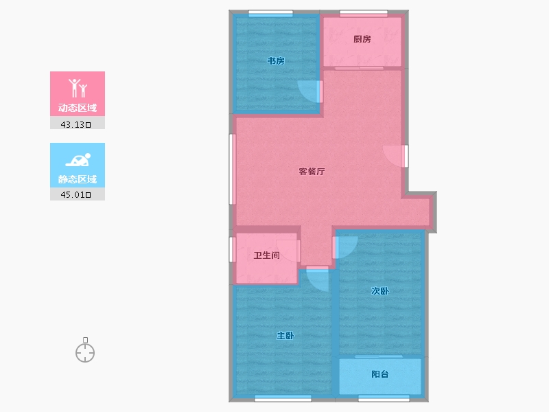 山东省-潍坊市-华安悦澜府-78.87-户型库-动静分区