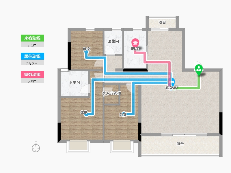 浙江省-温州市-江海云著-114.40-户型库-动静线