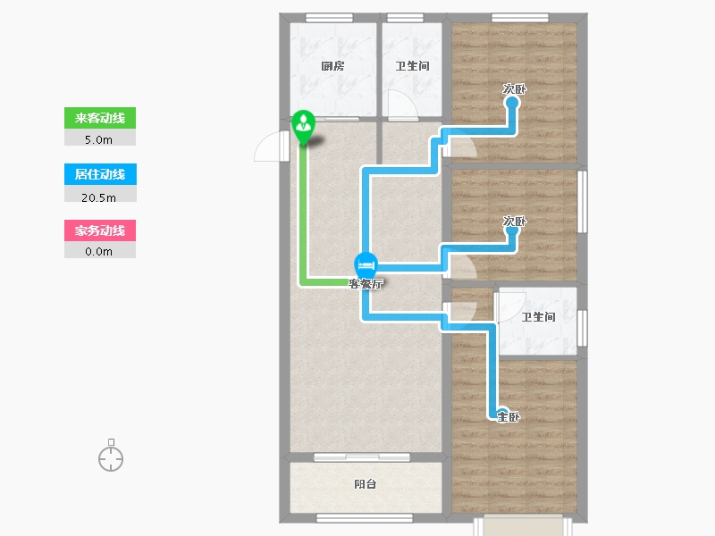 河北省-保定市-卓正上东区-88.51-户型库-动静线