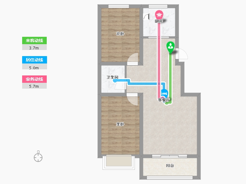 河北省-沧州市-杰诺华府-70.00-户型库-动静线