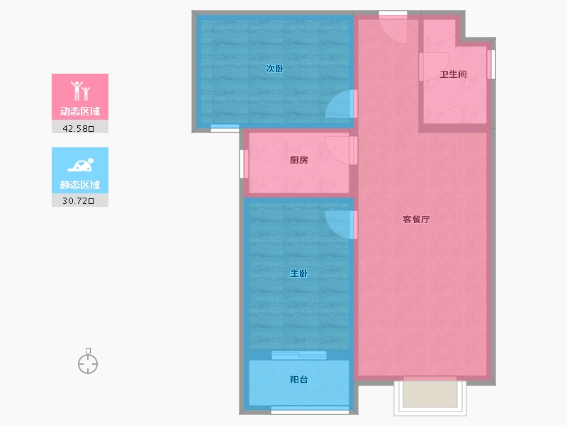 河北省-保定市-仁和鑫丰-64.96-户型库-动静分区