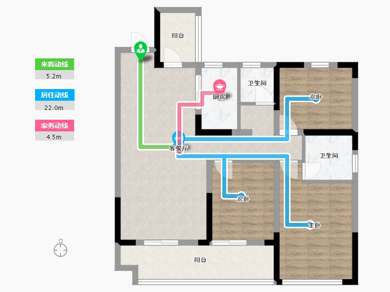 广西壮族自治区-桂林市-宏湖中央城-91.47-户型库-动静线