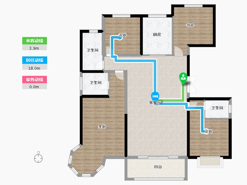 陕西省-咸阳市-城投时代-156.42-户型库-动静线