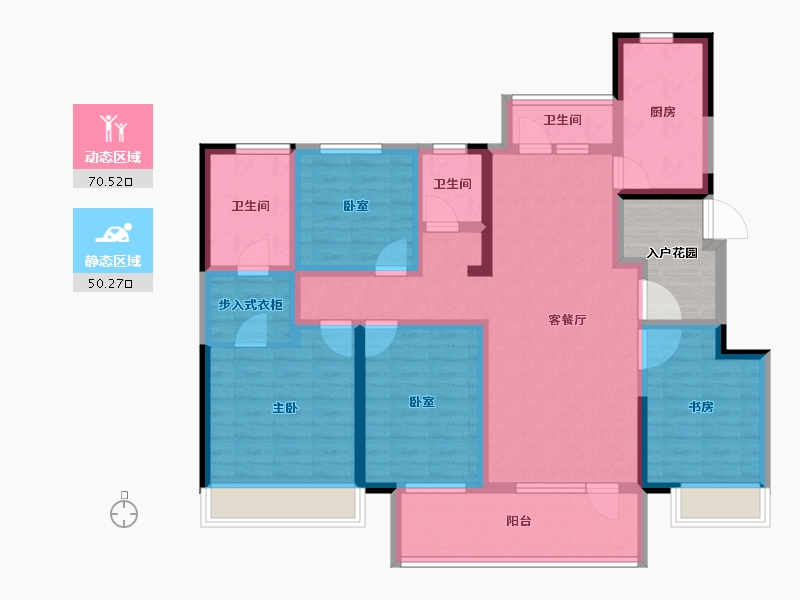 山东省-潍坊市-金大地·天泰城-111.12-户型库-动静分区