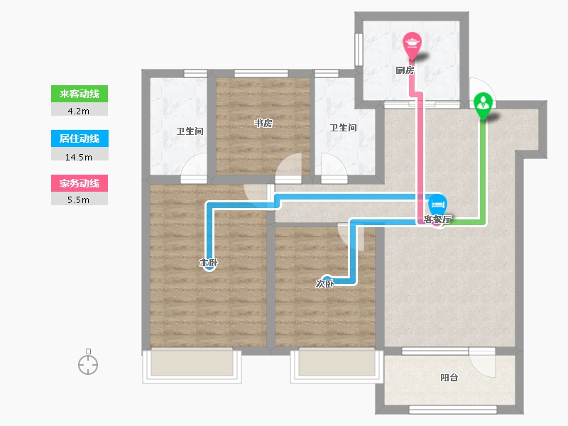 山东省-青岛市-森林公园-91.25-户型库-动静线