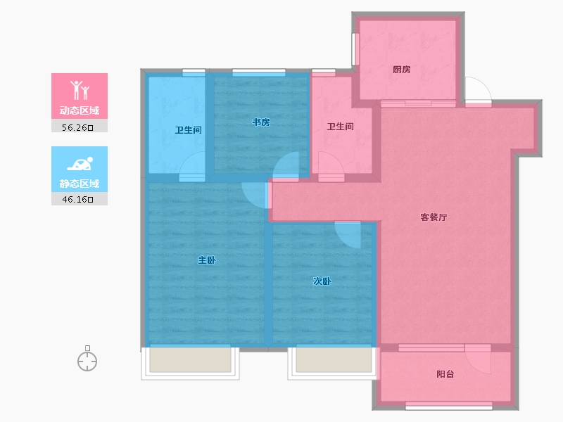 山东省-青岛市-森林公园-91.25-户型库-动静分区