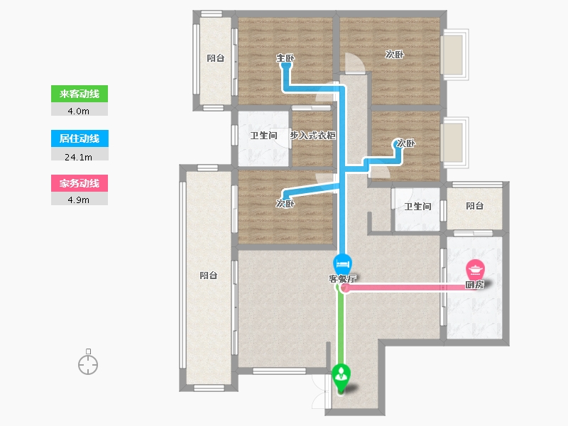 贵州省-黔西南布依族苗族自治州-鑫凯桔山湖-134.17-户型库-动静线