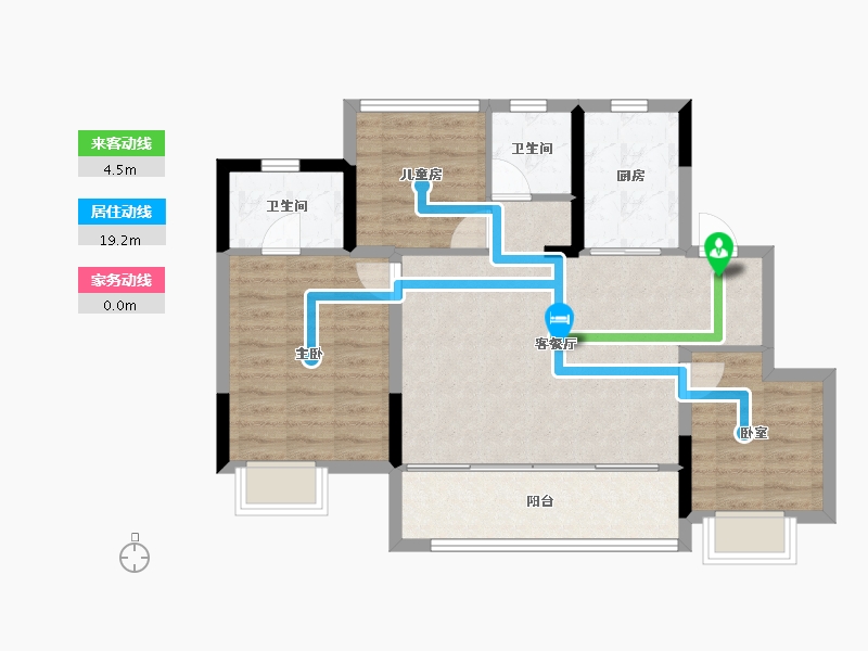 安徽省-合肥市-和悦庐鸣-78.40-户型库-动静线