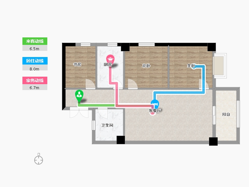 福建省-泉州市-源昌江南城-80.00-户型库-动静线