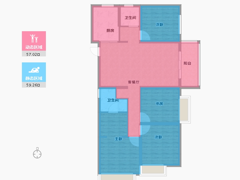 云南省-昆明市-悦境-104.01-户型库-动静分区