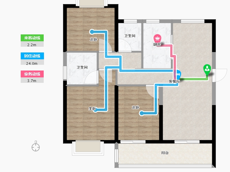 江苏省-镇江市-融创·京源里-95.00-户型库-动静线