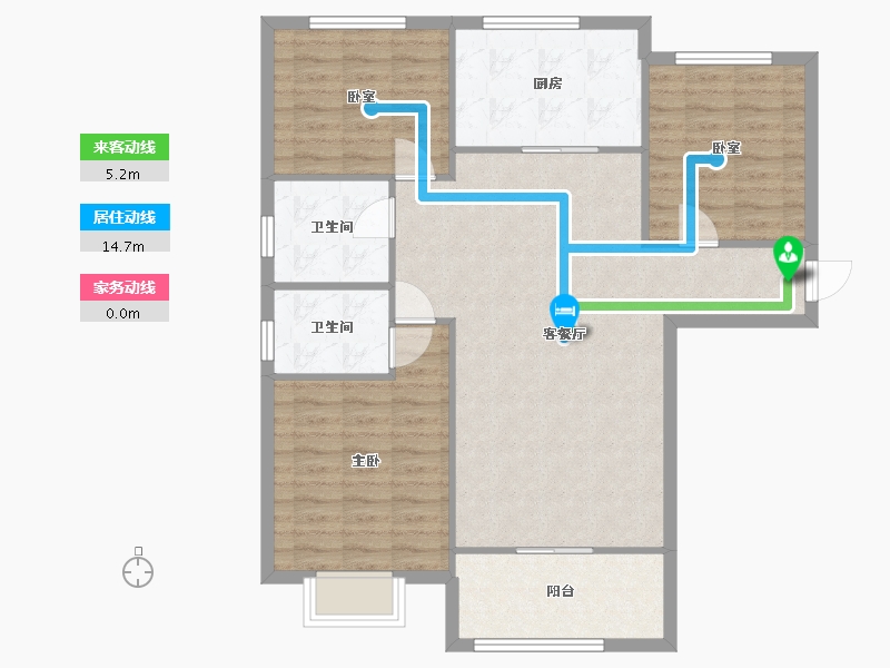 河南省-郑州市-潘家苑-120.00-户型库-动静线