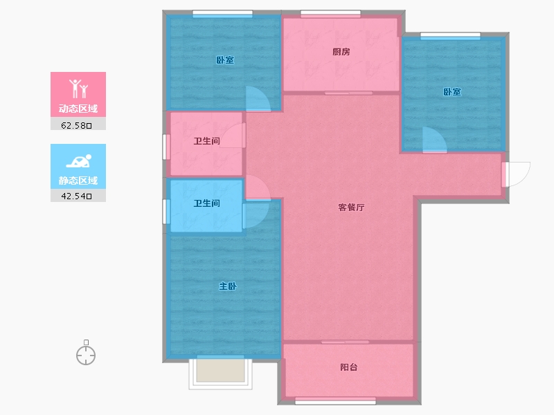 河南省-郑州市-潘家苑-120.00-户型库-动静分区