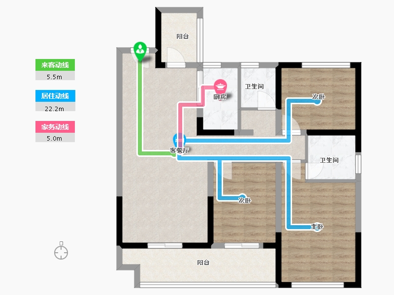 广西壮族自治区-桂林市-宏湖中央城-92.56-户型库-动静线