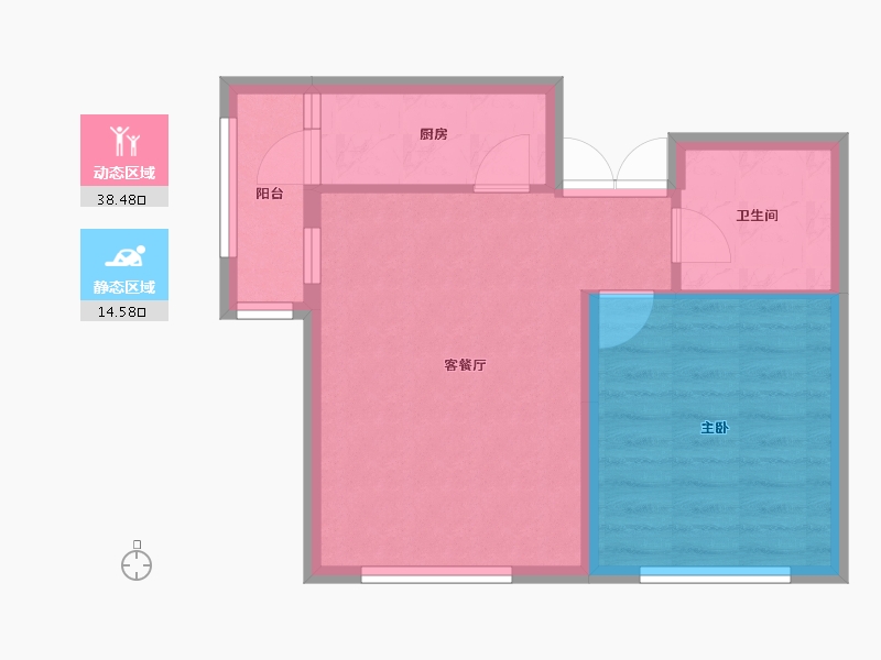 黑龙江省-哈尔滨市-宝宇天邑珑湾-47.37-户型库-动静分区