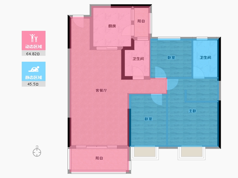 江苏省-徐州市-徐州潘安湖生态小镇-99.20-户型库-动静分区