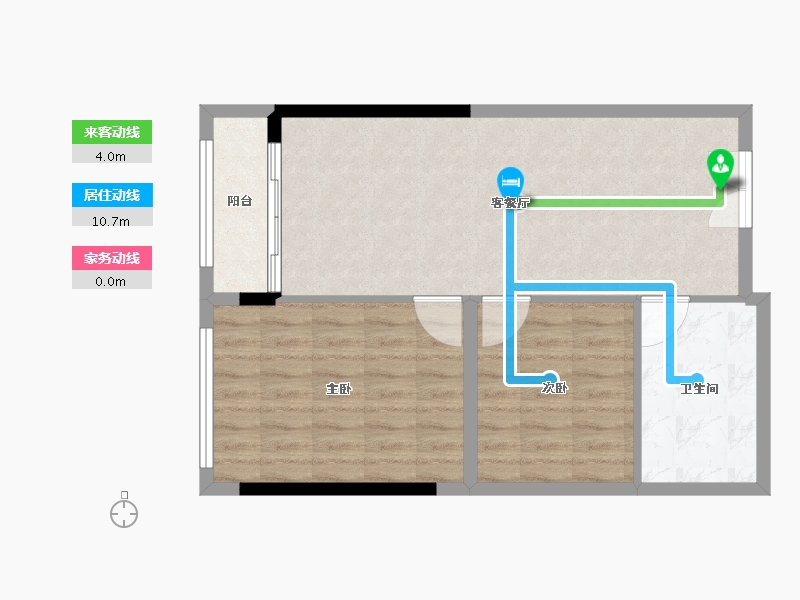 广东省-深圳市-宝能公馆VHOUSE-66.40-户型库-动静线