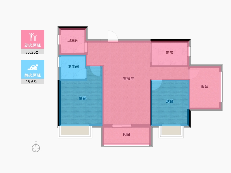 广西壮族自治区-南宁市-明昱公园-76.32-户型库-动静分区