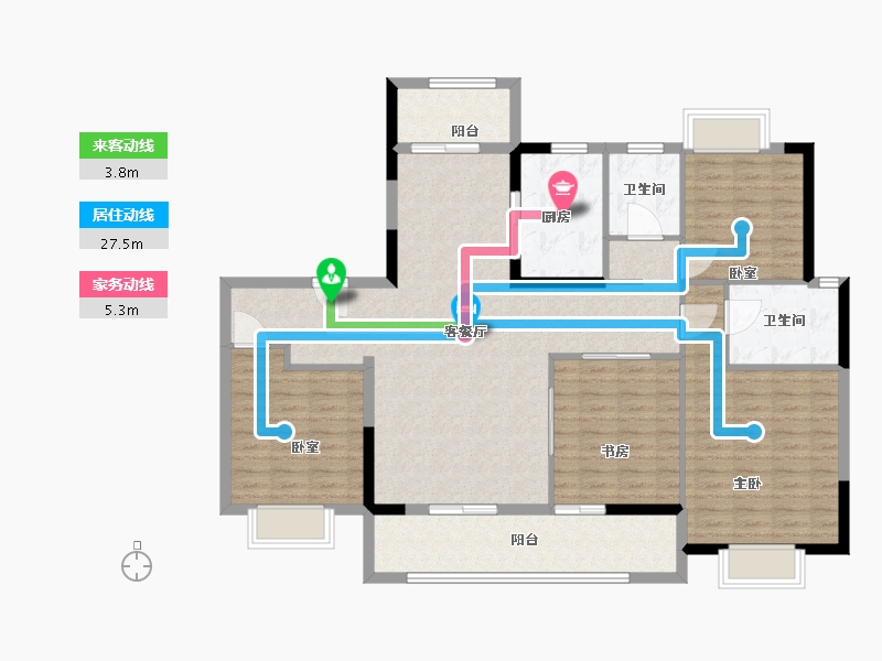 江西省-南昌市-文昌小区-129.00-户型库-动静线