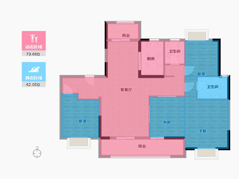 江西省-南昌市-文昌小区-129.00-户型库-动静分区