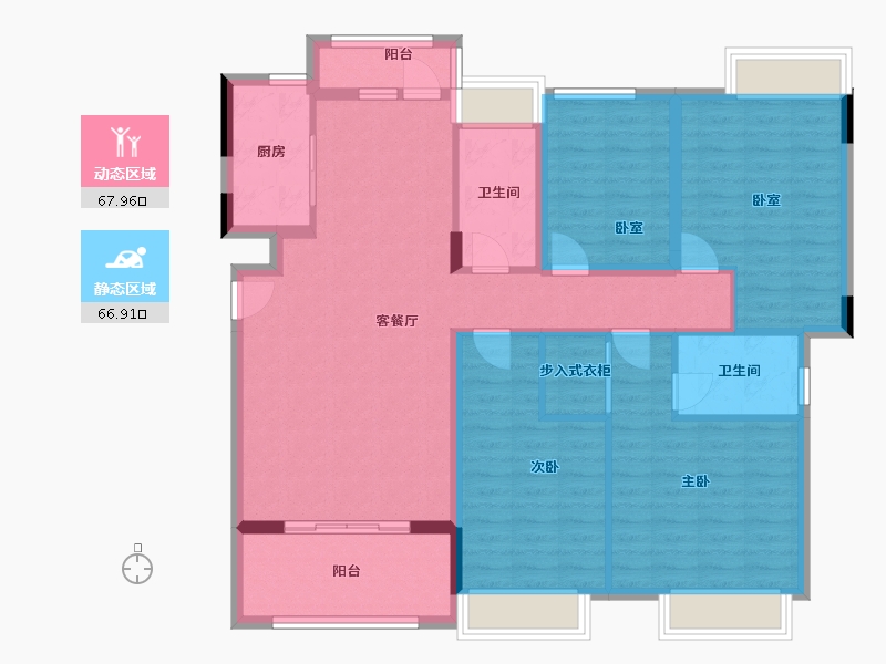 广东省-佛山市-璟廷岭南天地-120.42-户型库-动静分区