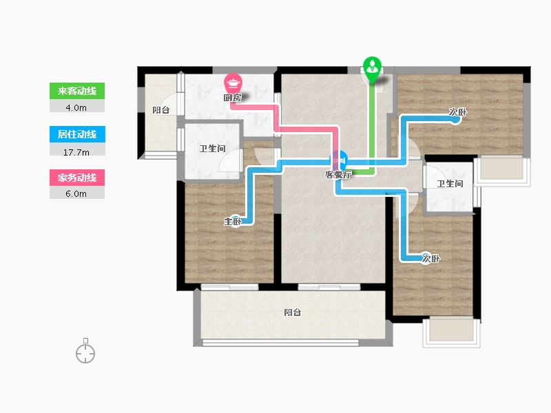 四川省-成都市-天府国际凤.凰城-89.29-户型库-动静线