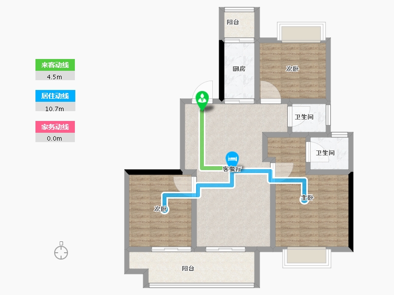 江苏省-南通市-阳光城西欧文澜府-97.60-户型库-动静线