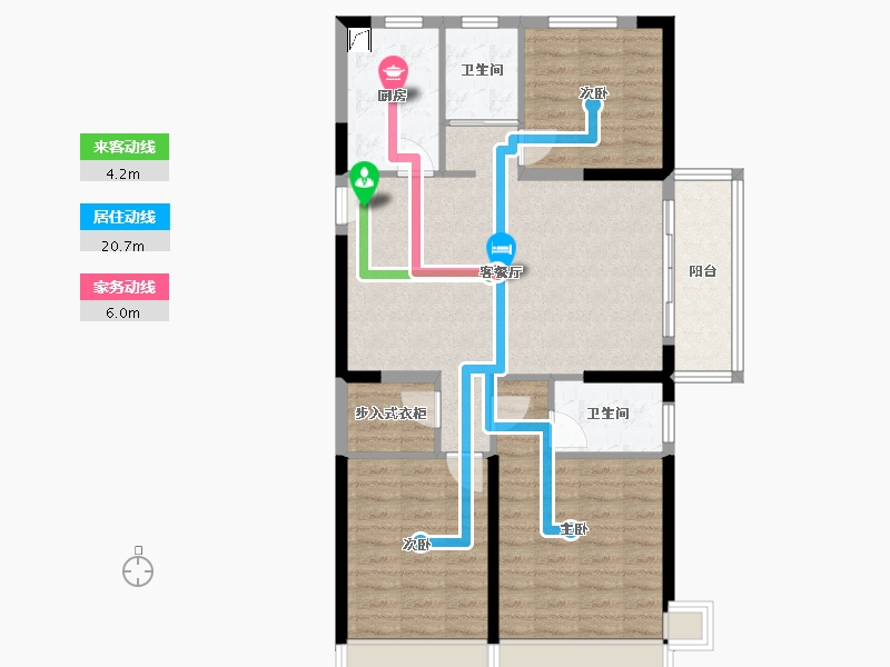 河南省-平顶山市-碧桂园-99.00-户型库-动静线